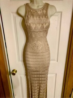 knee length dresses for ladies PRINTED RUFFLED LACE MAXI DRESS main image 1